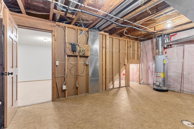 1437 131st Dr NE, Blaine, MN 55449 - unfinished basement with water heater
