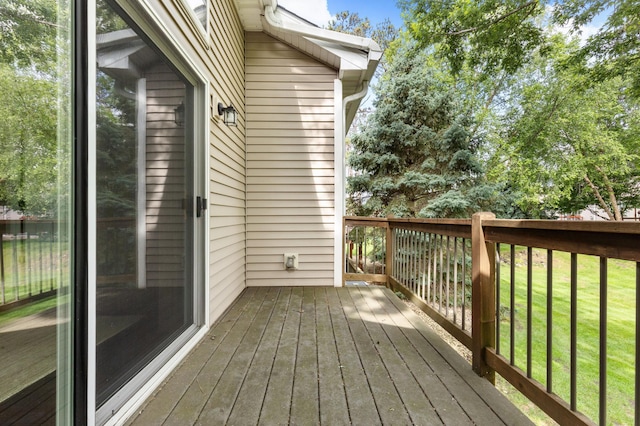 1437 131st Dr NE, Blaine, MN 55449 - wooden deck featuring a yard
