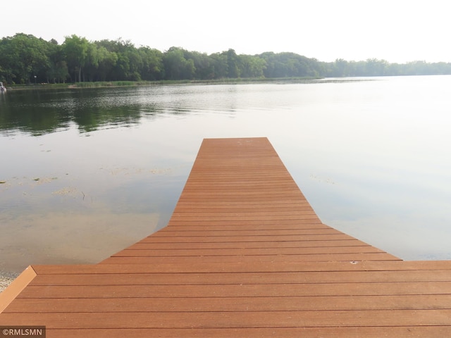 9429 Jeske Ave NW, Corinna Twp, MN 55302 - dock area with a water view and a wooded view