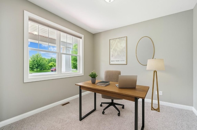 9721 Emerson Ct, Eden Prairie, MN 55347 - office area featuring baseboards and carpet flooring