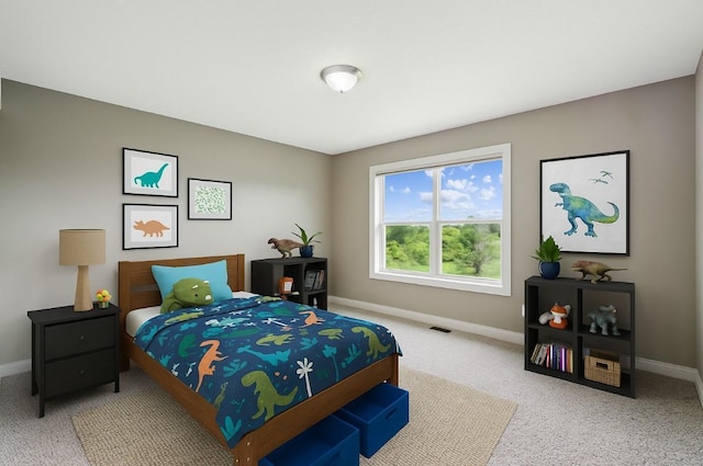 9721 Emerson Ct, Eden Prairie, MN 55347 - bedroom with baseboards and light carpet