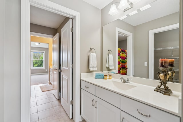 9721 Emerson Ct, Eden Prairie, MN 55347 - full bath with vanity and tile patterned floors