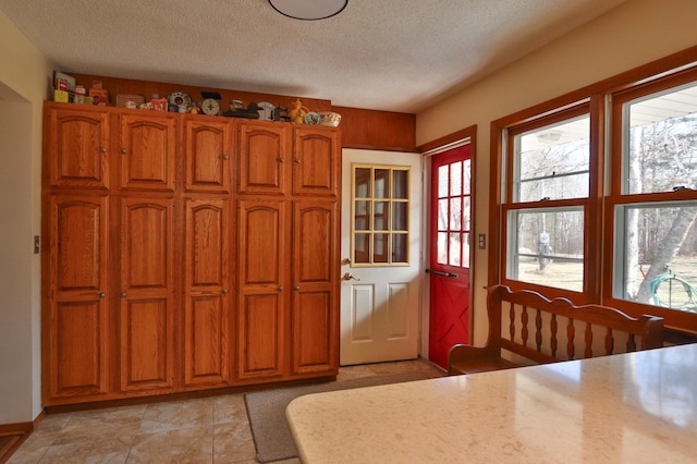 1138 Wintergreen Ln NE, Bemidji, MN 56601 - dining space with a textured ceiling