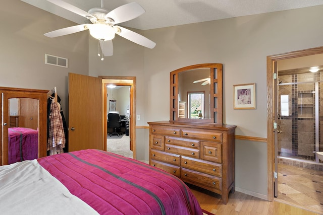 17317 Faraday Ct, Lakeville, MN 55024 - bedroom featuring arched walkways and ceiling fan