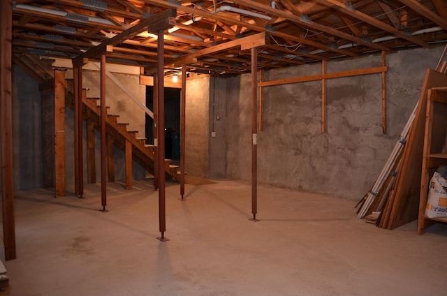 30155 Lakeview Ave, Wacouta Twp, MN 55066 - unfinished below grade area featuring stairs