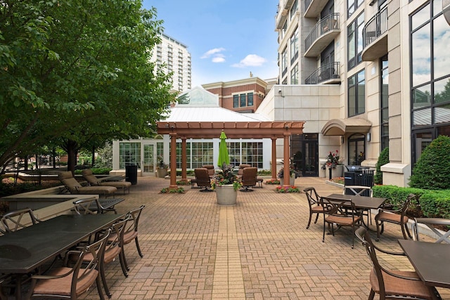 1020 Portland Ave, Minneapolis, MN 55404 - view of patio featuring outdoor dining space and a gazebo
