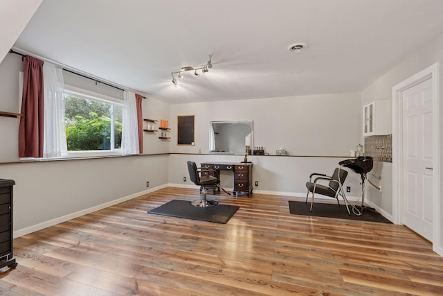 1650 107th Ave NW, Coon Rapids, MN 55433 - office area with wood finished floors and rail lighting