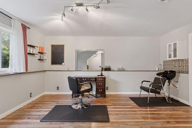 1650 107th Ave NW, Coon Rapids, MN 55433 - home office with wood finished floors and baseboards