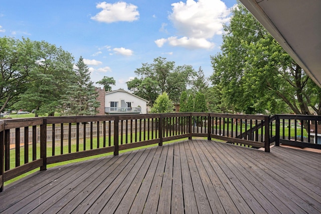 1650 107th Ave NW, Coon Rapids, MN 55433 - deck featuring a fenced backyard