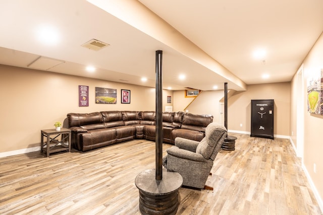 2303 9th Ave SW, Austin, MN 55912 - living area with light wood finished floors and baseboards