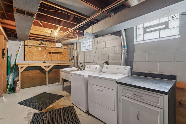 2514 5th St NE, Minneapolis, MN 55418 - laundry room with washing machine and dryer and electric panel