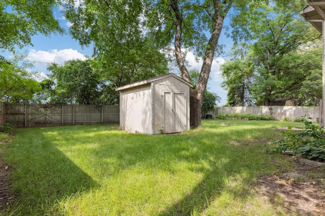 3147 94th Ln NE, Blaine, MN 55449 - fenced backyard with a storage unit