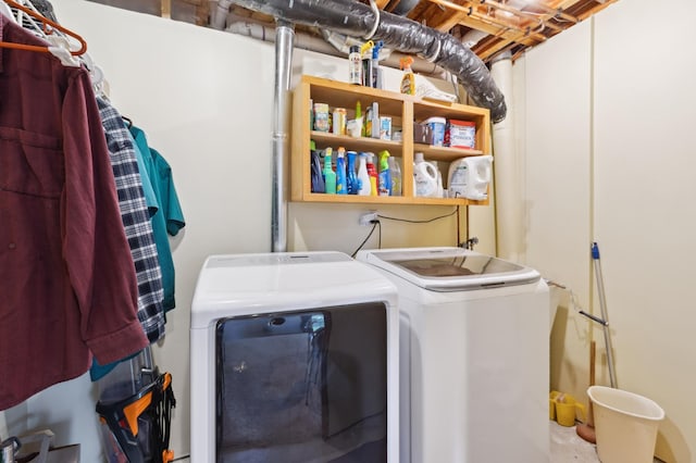 3147 94th Ln NE, Blaine, MN 55449 - washroom with washing machine and clothes dryer