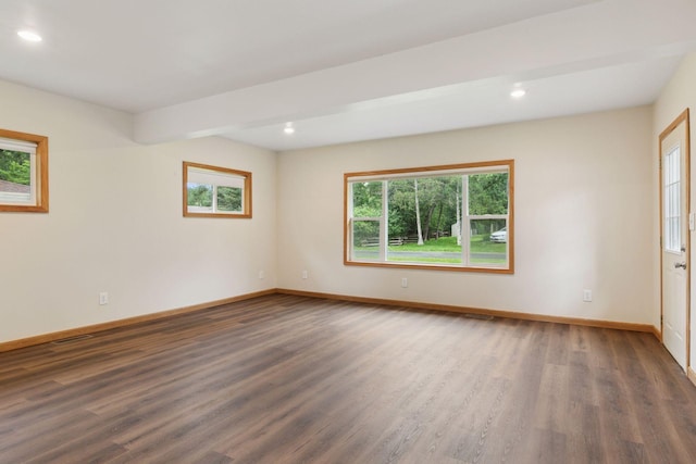 2070 Racine Ave S, Lake Saint Croix Beach, MN 55043 - unfurnished room with wood finished floors and recessed lighting