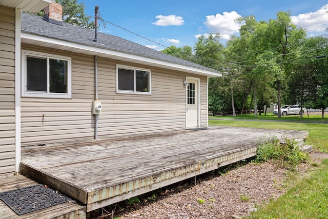 2070 Racine Ave S, Lake Saint Croix Beach, MN 55043 - view of wooden deck