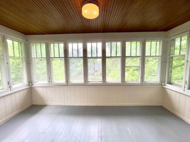 2411 Como Ave, Saint Paul, MN 55108 - unfurnished sunroom featuring hardwood / wood-style flooring and wooden ceiling