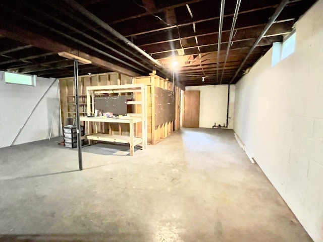 2411 Como Ave, Saint Paul, MN 55108 - unfinished below grade area with concrete block wall