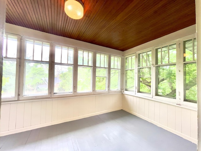 2411 Como Ave, Saint Paul, MN 55108 - unfurnished sunroom with plenty of natural light, wood ceiling, and wood finished floors