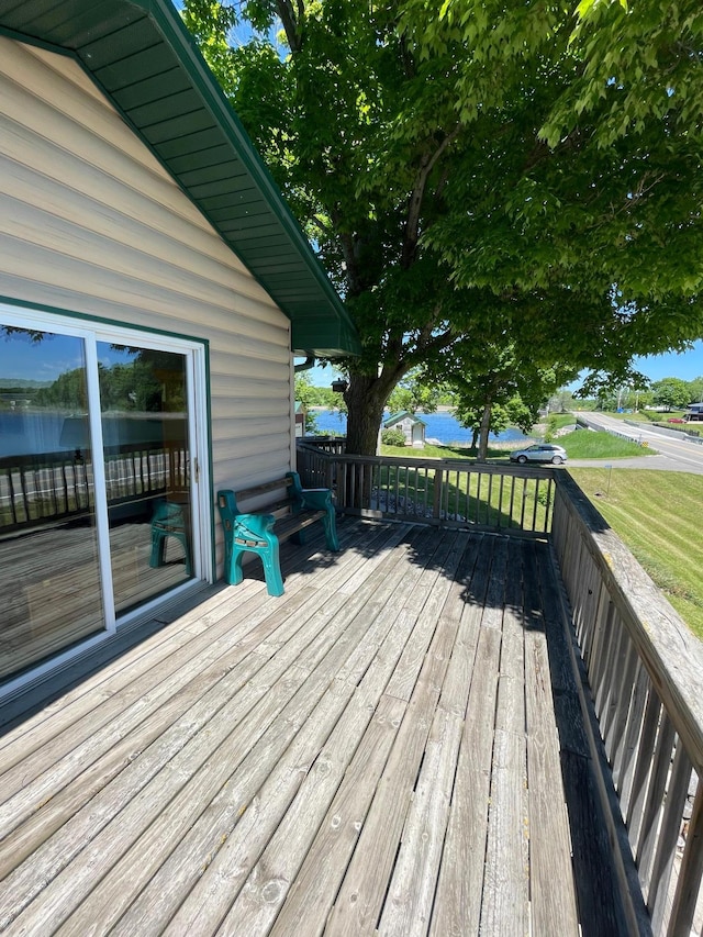 38481 County Highway 41, Star Lake Twp, MN 56528 - deck with a yard