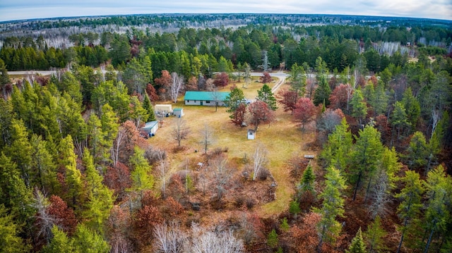 1951 Wolf Lake Dr SE, Bemidji, MN 56601 - aerial view of property's location featuring a forest