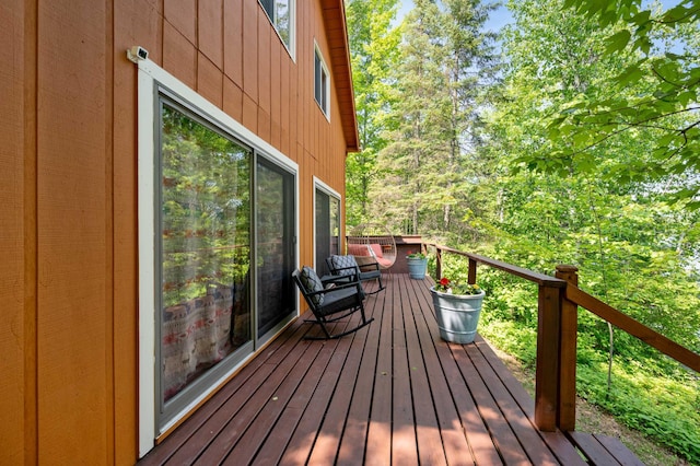 43784 Spider Lake Rd, Marcell, MN 56657 - view of wooden deck