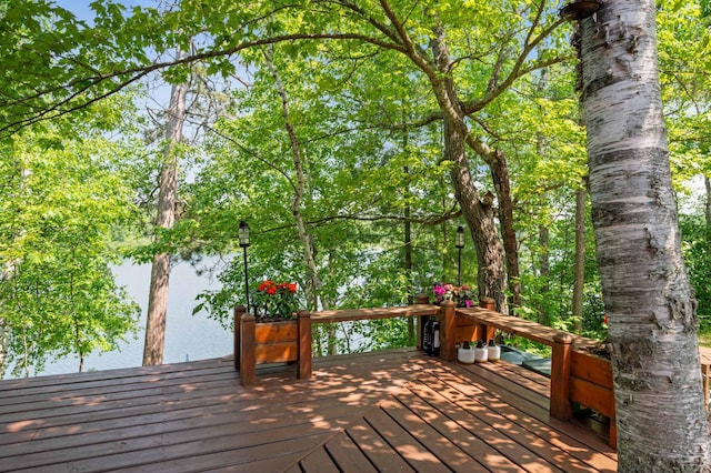 43784 Spider Lake Rd, Marcell, MN 56657 - view of wooden terrace