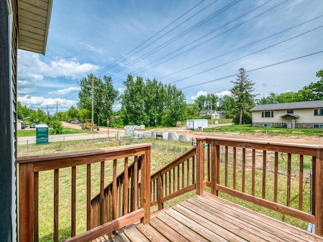 1731 Park Ave NW, Bemidji, MN 56601 - wooden deck with a yard