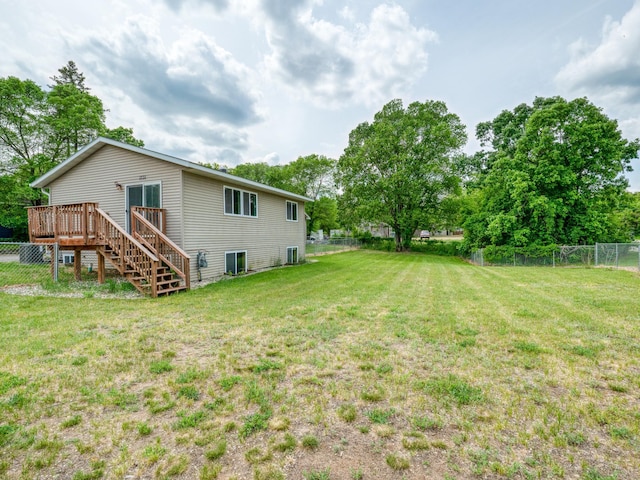 1731 Park Ave NW, Bemidji, MN 56601 - view of yard featuring stairway and a deck