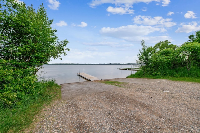 47235 184th Ave, Mcgregor, MN 55760 - dock featuring a boat ramp and a water view