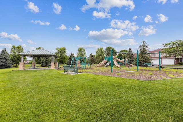 17128 Olson St NW Unit 2508, Elk River, MN 55330 - view of grassy yard with a gazebo