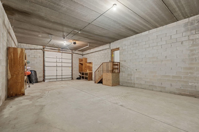 6541 Beach Rd, Eden Prairie, MN 55344 - garage featuring concrete block wall