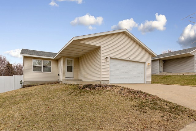 4929 Valley Dr NW, Rochester, MN 55901 - ranch-style house featuring driveway and an attached garage