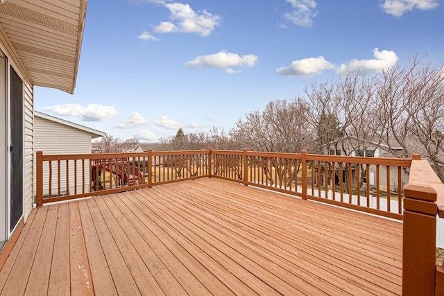 4929 Valley Dr NW, Rochester, MN 55901 - view of wooden deck