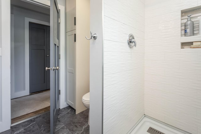 202 Park St, Alexandria, MN 56308 - full bathroom with tiled shower and toilet