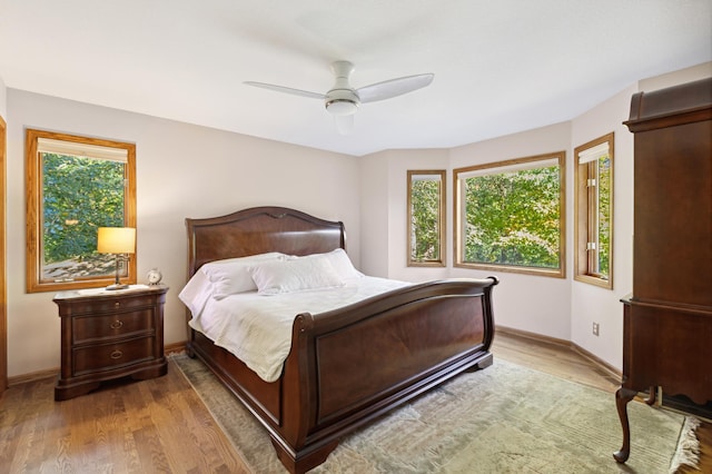 8011 County Road 13 SE, Delano, MN 55328 - bedroom with wood finished floors and a ceiling fan