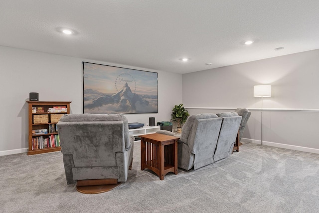 3841 Hyde Ave N, Oakdale, MN 55128 - carpeted home theater with recessed lighting