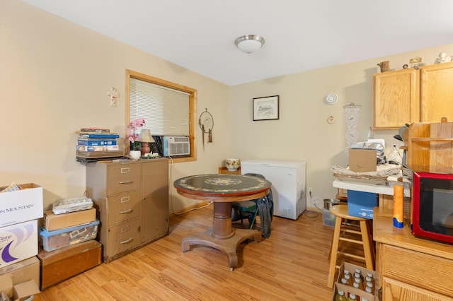 13143 County Road 116, Center Twp, MN 56465 - dining space featuring light wood-style floors