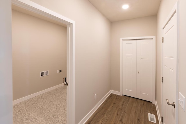 7874 Austin Way, Inver Grove Heights, MN 55077 - hall featuring wood finished floors and recessed lighting