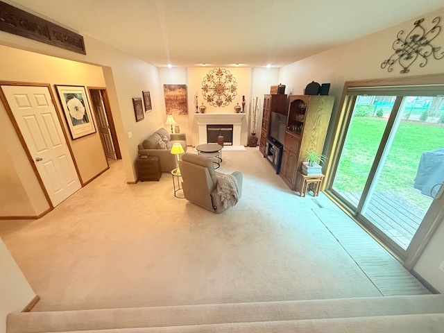 2228 Douglynn Ln, Saint Paul, MN 55119 - carpeted living room featuring a fireplace