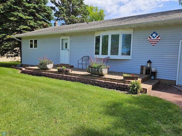 147 5th St, Felton, MN 56536 - view of front of home featuring a front yard and a chimney
