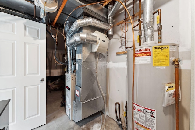 844 Coon Rapids Boulevard Extension NW, Coon Rapids, MN 55433 - utility room with gas water heater and heating unit