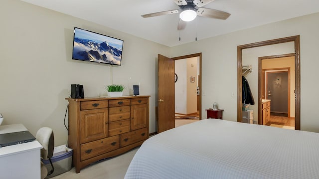 3504 Damon St Unit 38, Eau Claire, WI 54701 - bedroom featuring ensuite bathroom and a ceiling fan