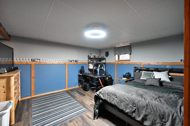 14102 Eau Claire Acres Cir, Gordon, WI 54838 - bedroom with a paneled ceiling and wood finished floors