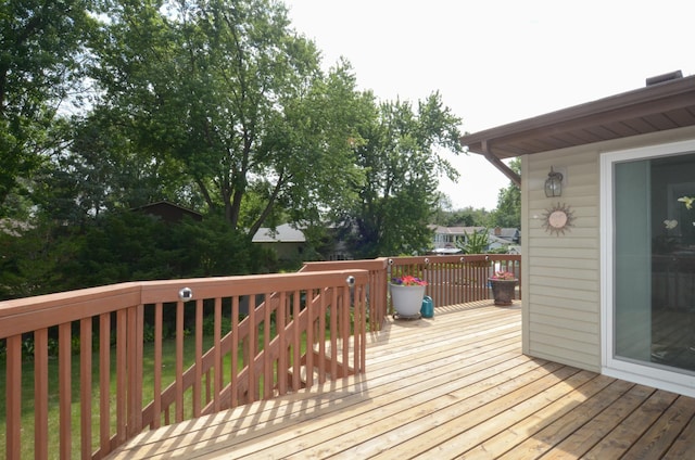 6441 Arthur St NE, Fridley, MN 55432 - deck with stairs