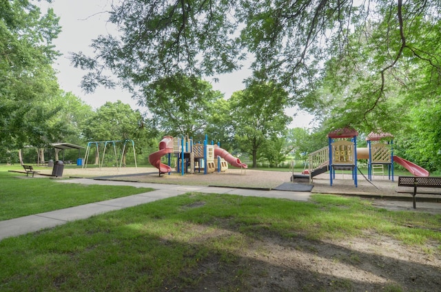 6441 Arthur St NE, Fridley, MN 55432 - community jungle gym featuring a yard