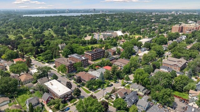 720 40th St, Minneapolis, MN 55409 - aerial view of property and surrounding area featuring a nearby body of water