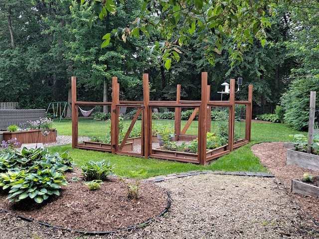 17233 Harrington Way, Lakeville, MN 55044 - view of yard featuring a vegetable garden