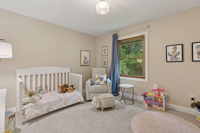 17233 Harrington Way, Lakeville, MN 55044 - carpeted bedroom featuring a nursery area and a textured ceiling