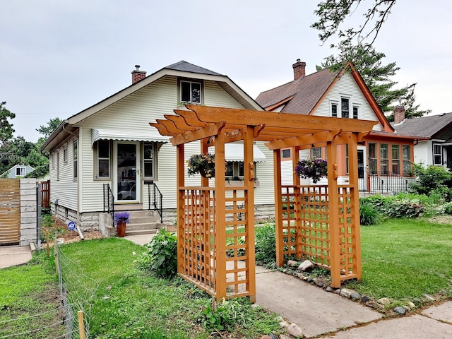 4223 12th Ave S, Minneapolis, MN 55407 - view of front facade featuring a chimney