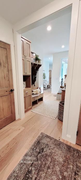 9029 Crown Hill Ct, Brainerd, MN 56401 - mudroom featuring light wood-style flooring